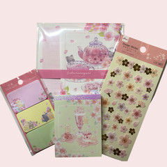 Kawaii Sakura Cherry Blossom Letter Memo Sticker Stationery Set Japanese