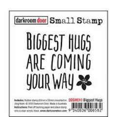 Darkroom Door Rubber Stamp BIGGEST HUGS