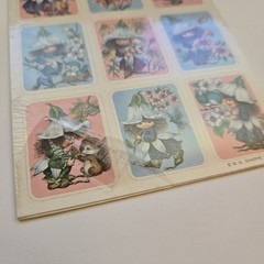 Vintage 1984 Sangamon VICTORIA PLUM Scratch and Sniff Smelly Stickers LILAC pack