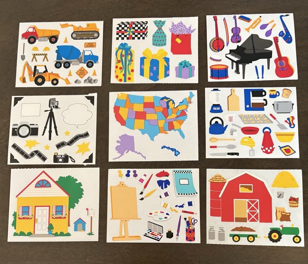 Vintage Mrs. Grossman’s Sticker Lot “Fun” 9 sheets