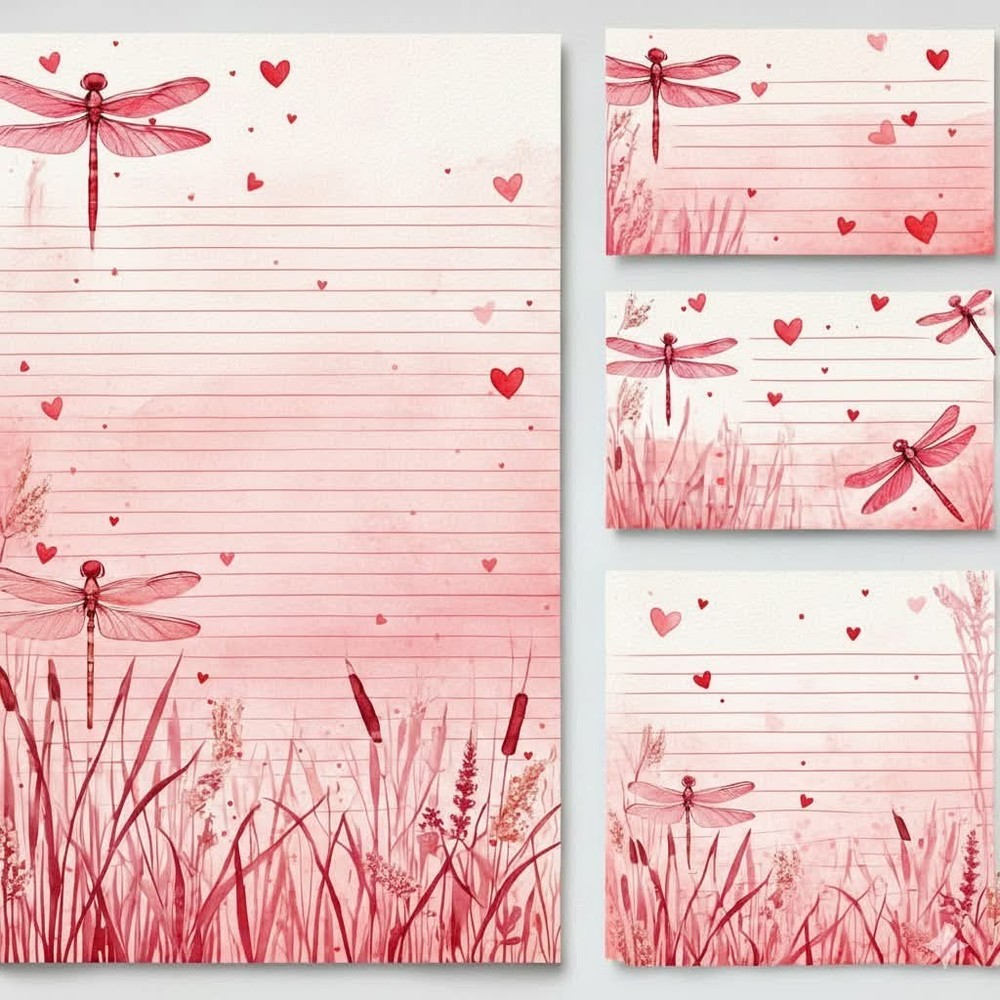 Cute Valentine Paper Sets Junk Journal Scrapbook Choose A Set