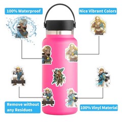 100Pcs Cartoon Cool Game The Legend of Zelda Stickers Pack | Vinyl Aesthetics…