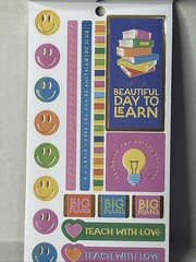 Happy Planner 518 Sticker book 30 Sheets School Abstract Teacher Classroom