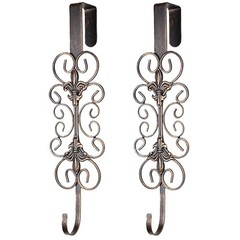 2 PCS Wreath Hangers for Front Door 15.5″ Wreath Hook Over The Antique Copper
