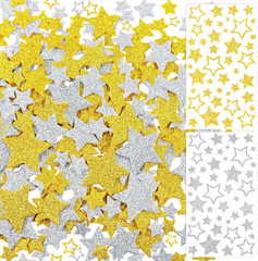 768Pcs Glitter Star Stickers Foam Stickers Small Large Stars Shape Stickers Self