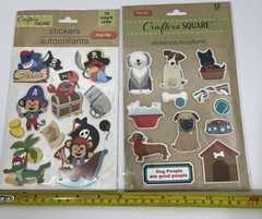 Miscellaneous Stickers Dogs Pirates Cupcakes Grandmother Paper Crafts