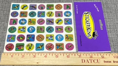 NOS Sticker King Vintage Prism Stickers Gift Tag Scrapbooking 48 Pack Lot NEW