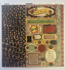 Lot of BO BUNNY «Serenade» Scrapbooking, Junk Journal Friends/Love Theme
