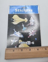 Eureka Stickers Space 4 Sheets 36 Pcs Paper Magic Group New
