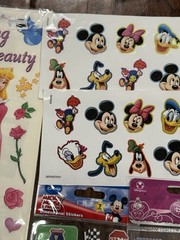 Vintage Disney Princess Mickey Mouse Goofy 101 Dalmatians Dimensional Stickers