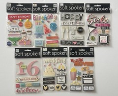 YOU CHOOSE UPDATED 9/21 MANY THEMES 3D STICKERS BY SOFT SPOKEN – FREE SHIPPING