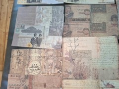 100 Pc Scrapbooking JJ Craft Ephemera Papers Vintage Art Collage Revisited