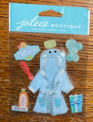 RARE Jolees Baby Boy Little Kid Bath Time Hooded Robe Towel Comb Bubbles Shampoo
