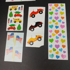 Vintage Mrs Grossmans Stickers Mixed Lot of 25 Flowers Cars Money Hearts Hawaii