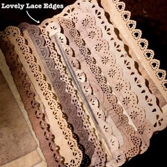 60 Sheets Lace Edged Scrapbook Stationery Paper Assorted Set – 6 Pack Vintage Pa