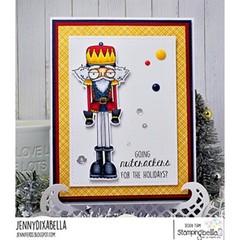 New Stamping Bella Rubber Stamp ODDBALL CHRISTMAS NUTCRACKER WINTER free USA shp