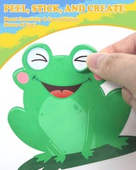 Spring Make-a-Face Stickers for Kids 48 Sheets Mix ‘n Match Cute Spring Craft…