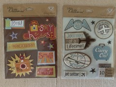 2 PC~ K&COMPANY Life’s Little Occasions Sticker Medley~PHOTOGRAPHY & TRAVEL~ NEW