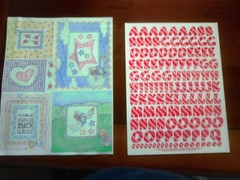 SCRAPBOOK ASSORTMENT-TOPPERS, STICKERS, PHOTO FRAMES, LETTERS, PENS – NEW