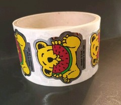 Vintage Stickers 3M Murple Watermelon Bear Scratch And Sniff Sticker Mod (1 Mod)