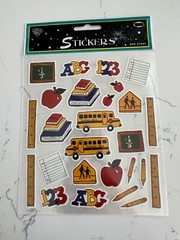 School Days Scrapbooking Kit Supplies – Paper Stickers Embellishments Charms