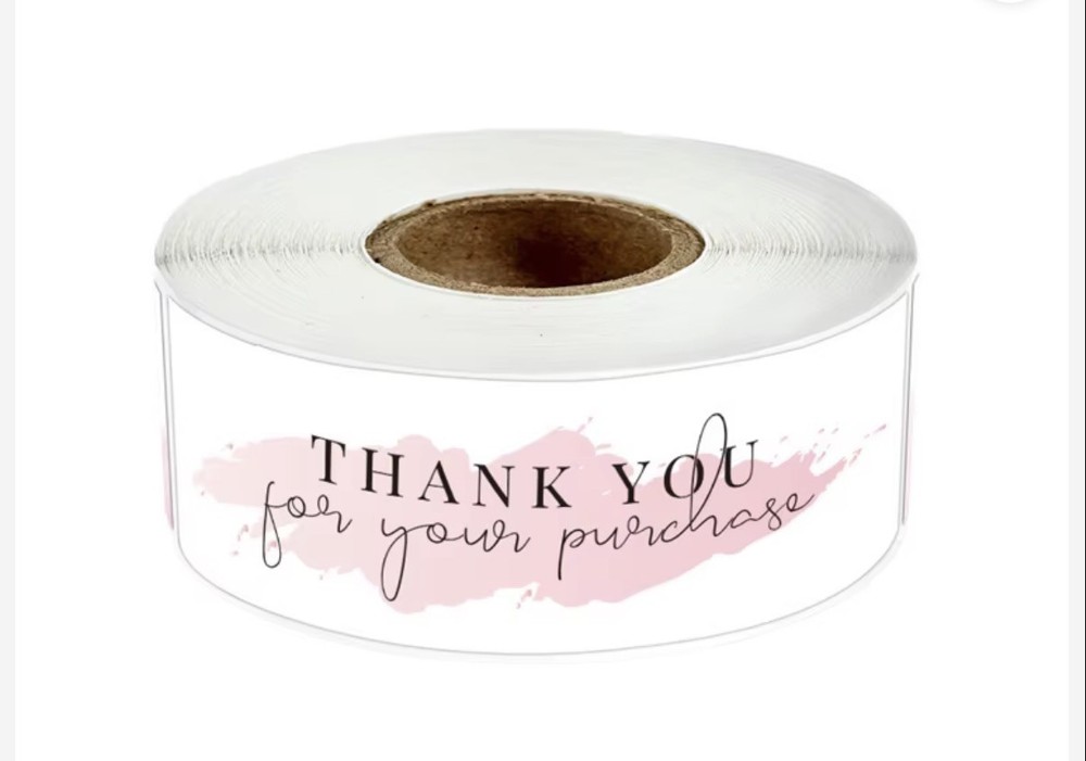 1 Rolls (120PC) 1X3 Inch Thank You for Your Order Stickers for Packaging Gifts