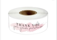 1 Rolls (120PC) 1X3 Inch Thank You for Your Order Stickers for Packaging Gifts