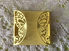 Butterfly fold-over Card Topper Die Cut embellishments 2-1/4″ X 4-1/2″ 6 pcs