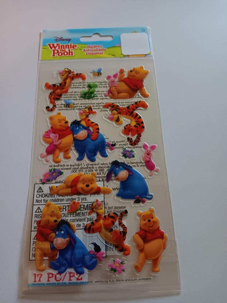 Crafts Stickers Disney Winnie the Pooh Tigger Eeyore Piglet Bees Flowers
