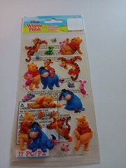 Crafts Stickers Disney Winnie the Pooh Tigger Eeyore Piglet Bees Flowers