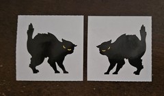 Vintage Mrs. Grossman’s Black Cats, Ghosts and Bats stickers, Mrs. Grossman