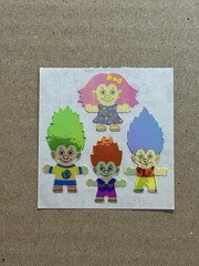 Vintage 90s Trolls Sticker Sheet, 1 Small Sheet