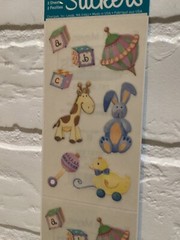 FRANCES MEYER Baby Toys Stickers NEW 2 Sheets MADE IN USA