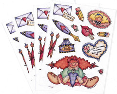 4 Sheets PROVO Craft From my Hands Pen Ink Letter SWAK Scrapbook Stickers