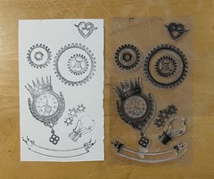 3) Metal Dies & Stamps: Blooms; Banner & Borders; Mailbox; Frame; Steampunk