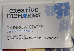 Creative Memories Laser Cut Borders 10 Die Cuts ~ RAINBOW EDGES – NIP