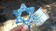 Pack of 2 – 3″ Jewish Star of David & Menorah Stickers VINYL STICKERS 3 inches