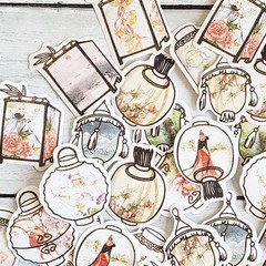 45PCS Asian Lantern Stickers – Kawaii Japan Chinese Festival Planner Stickers