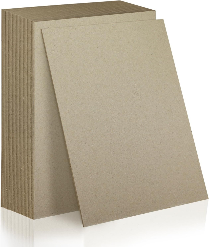 25 Sheets 12.5X10″ Book Board 2 Mm 80 PT for Book Binding Thick Grey Board fo…