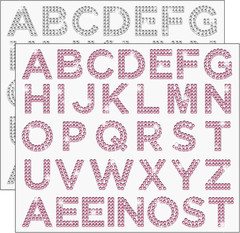 68 Pieces Large Glitter Alphabet Stickers, 1.5″ A-Z Rhinestone Letter Stickers 2