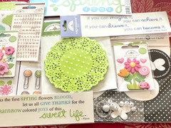 #643 SPRINGTIME ICON STICKERS DOODLE-POPS 3D STICKERS CLIPS LARGE BUTTERFLY