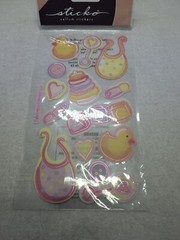 Lot of Sticko Stickers – 4 Packs – Butterfly Foil, Baby, Cupcakes, Valentines