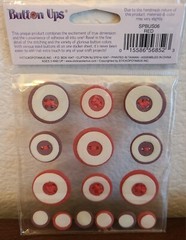4 Pks Adhesive Buttons Various Shapes & Colors Paper Crafting Embellishments #54