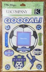 K&Company Peter Horjus Soccer Frame Score Defense Kickin’ It Ball Goal Stickers