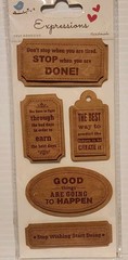 Little Birdie Kraft Handmade EXPRESSIONS Stickers – Lot of 5 RARE