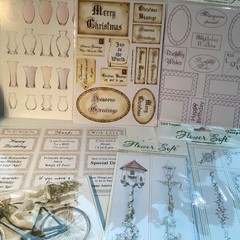 Huge Lot FLOWER SOFT Texture, Embellishments, 23 Colors, Card Kits, Crafts