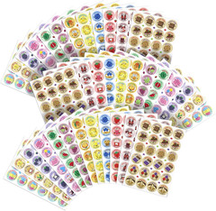 864 Pieces Scratch and Sniff Stickers, 12 Scents Reward Stickers for Kids