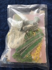 Faith 60 + Piece Lot Junk Journal Scrapbooking Paper Pages Cardstock Fabric Lace