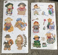 tie me to the moon stickers chore girls, autumn boys, scrapbooking