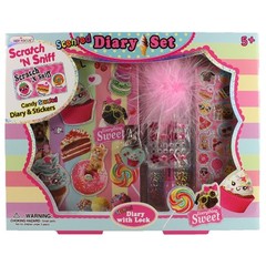 Scented Diary Set with 3D Stickers, Sweet Crush Design